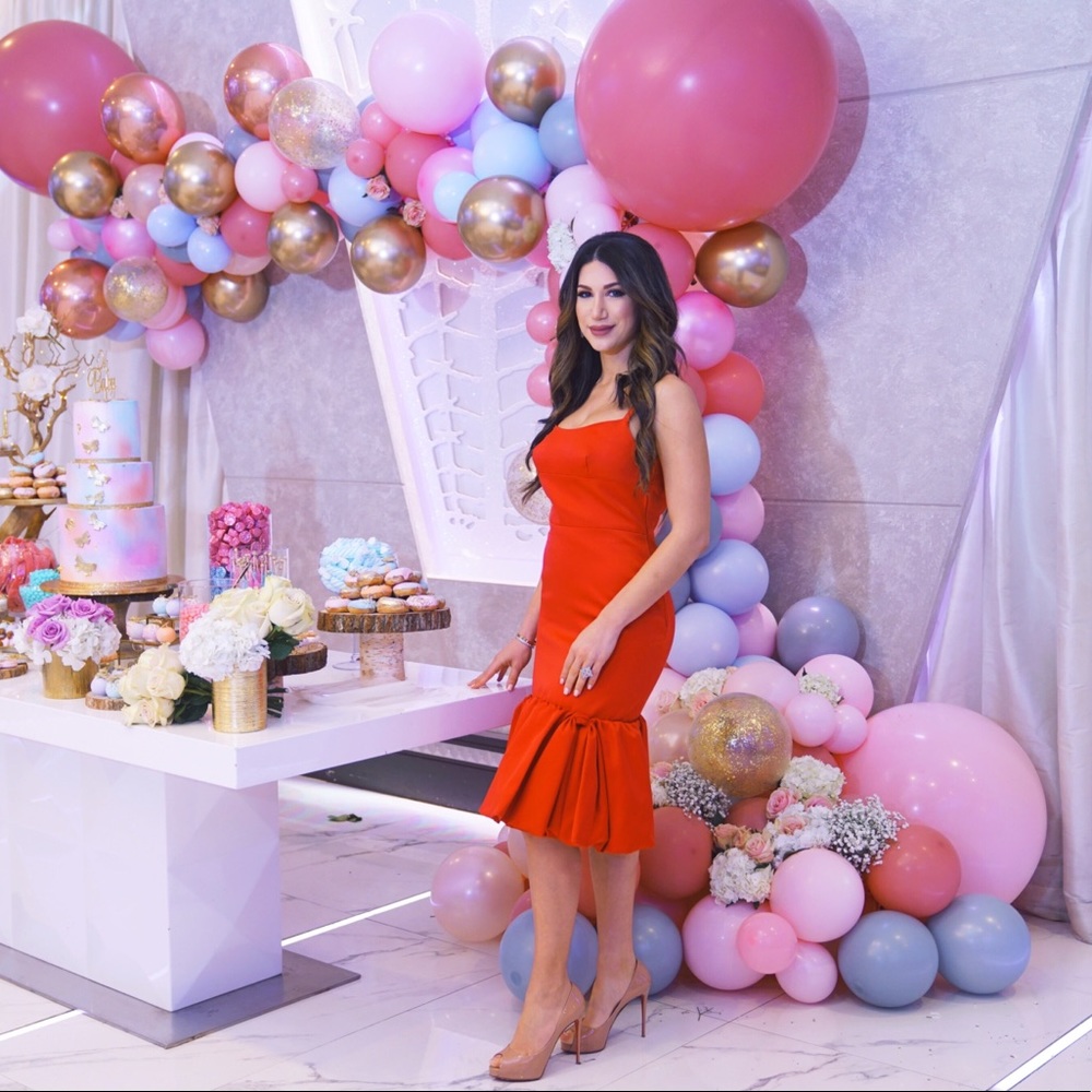 Prada Red cocktail dress